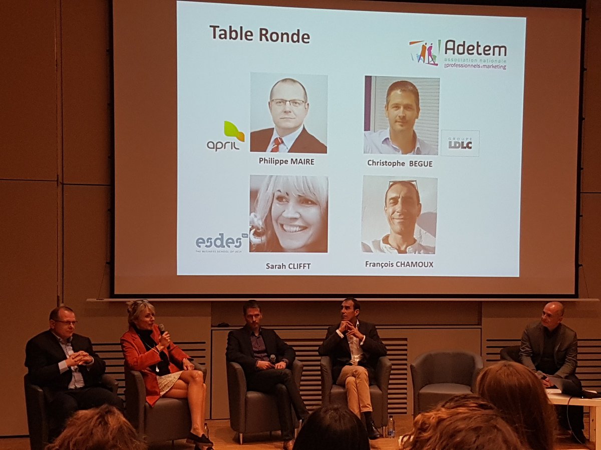 Table ronde @AdetemLyon 
<a href="/GroupeAPRIL/">Groupe APRIL</a> <a href="/LDLC/">LDLC</a> @ESDES_Officiel 
#RelationClient