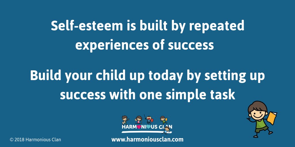 HarmoniousClan's tweet photo. Self Esteem = Simple task + Success + Repeat

Are You a BUSY parent who wants to be MORE effective in your parenting and have more quality time with your family? 

Get started with your TRANSFORMATION: https://t.co/D9X849xvsZ

#parenting #parents #parenthood https://t.co/BB4Gg3j3OQ