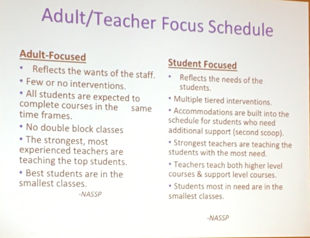 BethRiceIABS's tweet photo. #MTSSInnovations Check your schedule- is it adult or student focused โบ๏ธ. @ncmtss #secondarymtss https://t.co/6MdDVPuyHX
