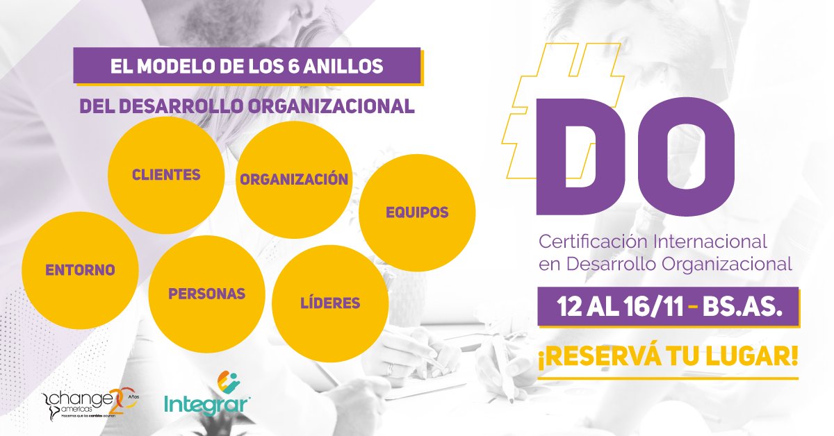 IntegrarAm's tweet photo. El modelo de los 6 anillos de Integrar Change Americas busca abordar el Desarrollo Organizacional desde un enfoque integral para implementarlo en distintos tipos de organizaciones.
Para + info, escribinos a certificacioninternacional@integrar-rrhh.com o llamanos al +541128824640 https://t.co/eHVFOGP693