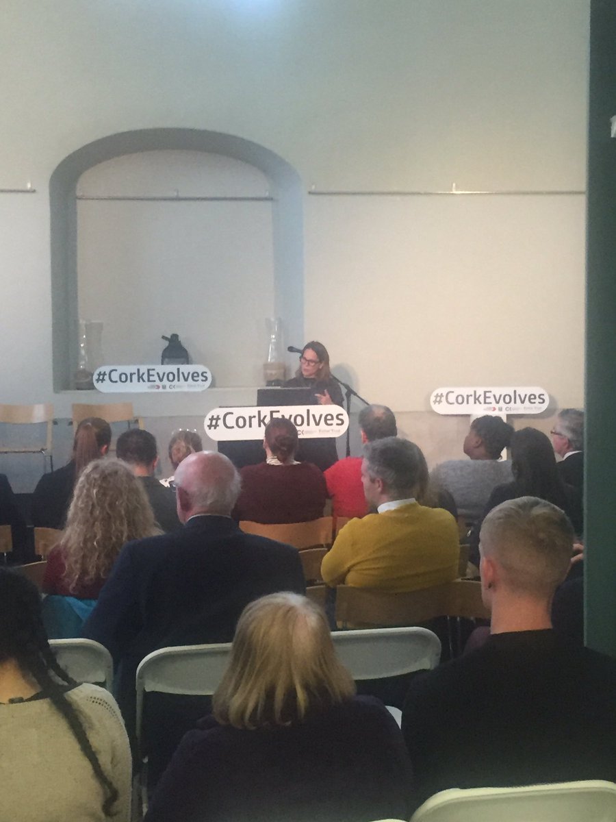 CorkEvolves's tweet photo. Allison Dutoit Gehl People our keynote speaker @CorkEvolves @corkcitycouncil let’s look at the vision based on the life that exists @TomarTrust https://t.co/ES7e78oYaR
