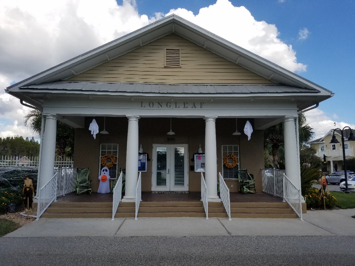 LongleafTown's tweet photo. Town Hall is Halloween ready !  Who else has the Halloween fever ? https://t.co/8laKrVV0Ml