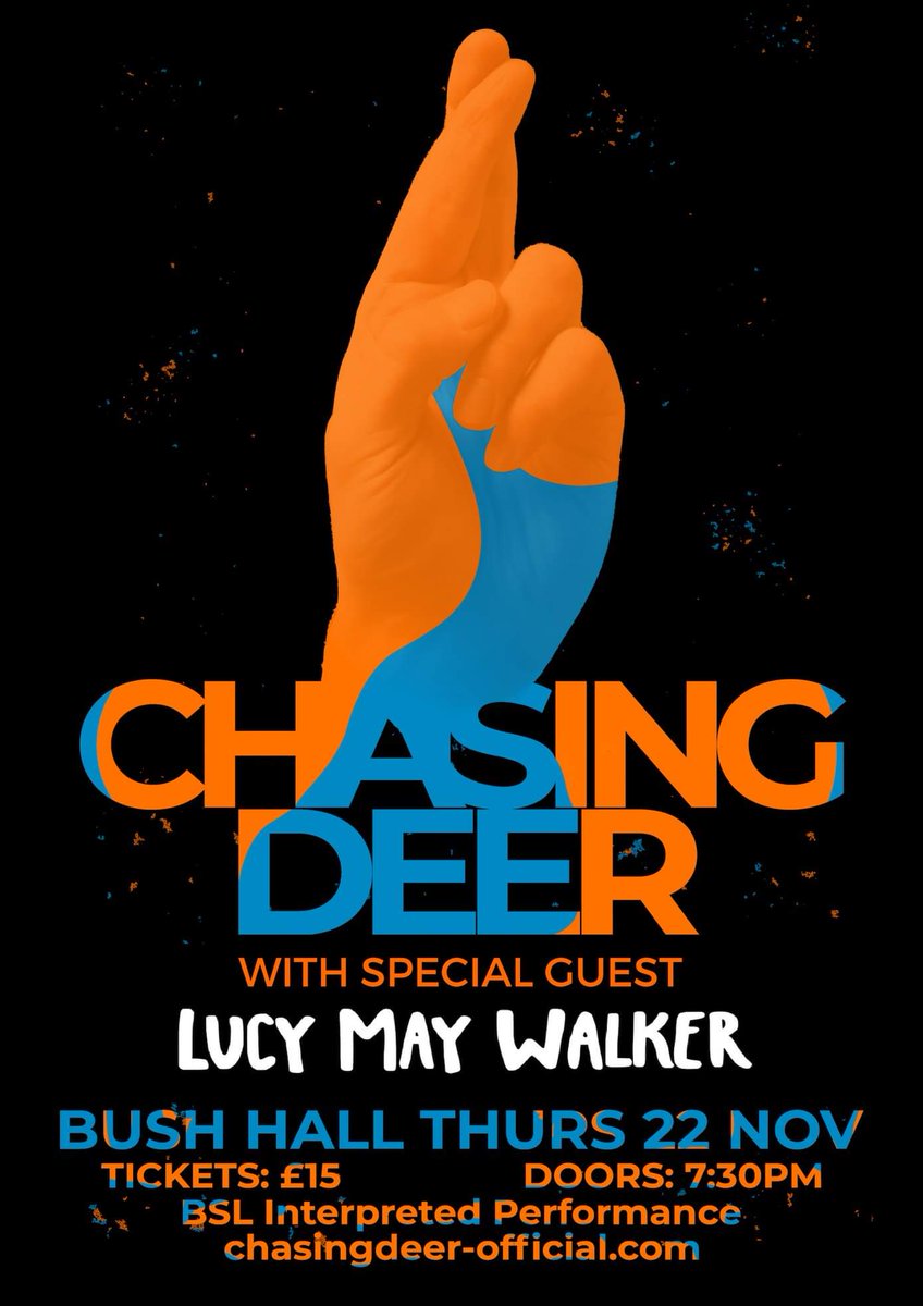 ChasingDeerBand's tweet image. We're excited to announce that @Lucymaywalker will be joined us for our album launch show. Tune into @BBCRadio2 on Wednesday 31st October to hear her interview with @JeremyVineOn5