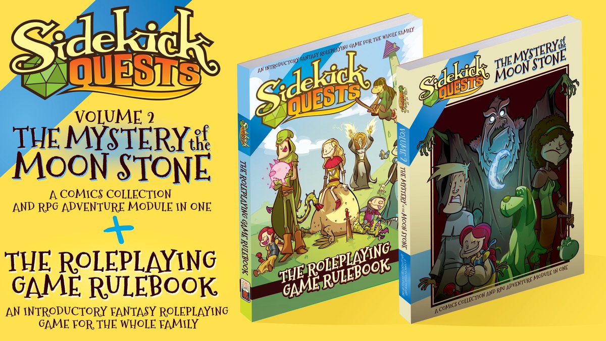 jamesstowe's tweet image. If you like @SidekickQuests or tabletop gaming made for all ages please help us take it from webcomic and PDFs to graphic novels and physical rulebooks. Share and back And we are LIVE: kickstarter.com/projects/77864…