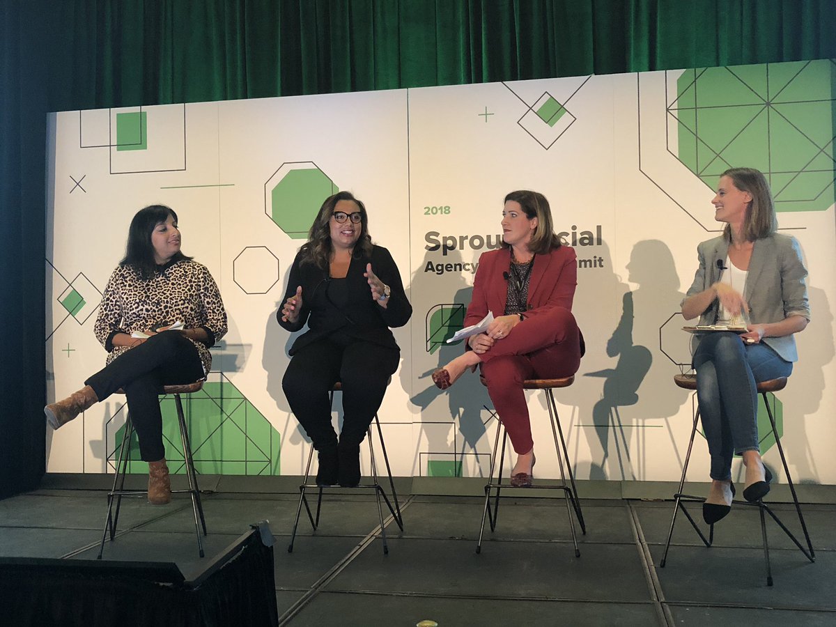 spokeology's tweet photo. Honored to hear from these panelists at @SproutSocial  #SproutPartnerSummit - Thanks for sharing your candor on how we can be better partners to our clients!  #faithandtrust 

@Brooklynpbjs @ESPNCreativeW 
@MilahJones @NewTeacherCtr 
@ChandlerBecky @USCellular https://t.co/DoeOVs1BFx