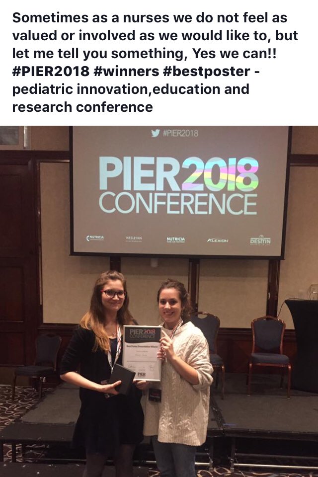FionaLawsonNHS's tweet photo. #pier2018 @pier_network @UHSFT I feel like I could enjoy this moment again and again and again. I am bursting with pride for these 2 nurses who did this patient safety project as part of their preceptorship programme @kimle61 They could and they did! https://t.co/jQiuYibHuc