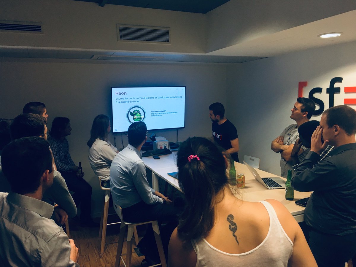 SFEIRLux's tweet photo. Ce soir, c’est la deuxième édition du #SpeedShare chez @SFEIRLux ! On partage et on apprends de manière rapide ;) Une quinzaine de Sfeiriens sont de la partie ! https://t.co/wG6OcTRhTy