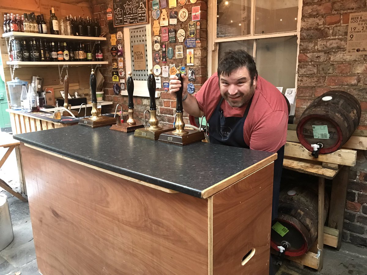 BISTROGUYYORK's tweet photo. Getting the bar set up with lads ready for this weekends beer festival!! @YorkCAMRA @YorkBeer @YorkSPBW @WithintheWalls_ https://t.co/XFFlfQAalK