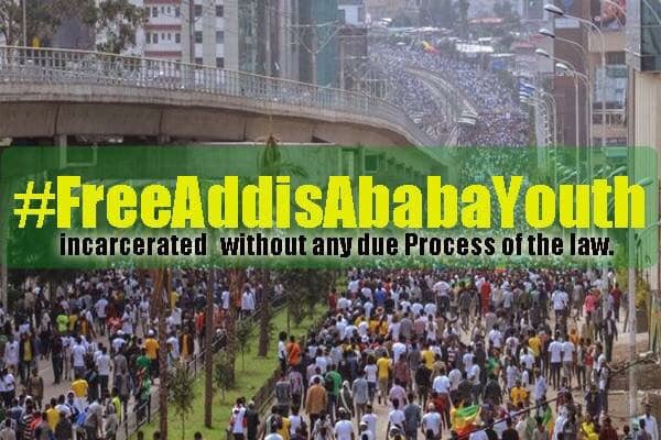 2009simenew's tweet photo. The new #Government_of_Ethiopia must respect the constitution and there is no law that supports the mass arrest of  #Addis_Ababa_Youths. Our Brothers must released from prison. 
#JusticeForAddisYouth 
#Ethiopia https://t.co/gvhEHqDrIA