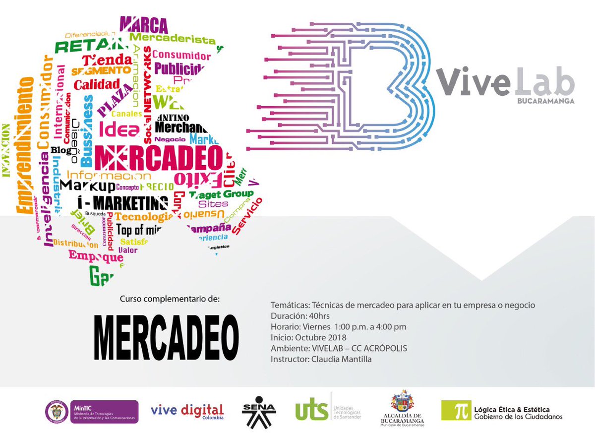 Victorvivelab's tweet photo. Mira la oferta de formación que tiene VIVELAB - BUCARAMANGA para cerrar el 2018, no te quedes por fuera, solo 25 cupos por curso. inscríbrete ahora mismo en : https://t.co/1qNVnzHyDB @torumedia @SergioCajiasL @UIS @udes_oficial @egresadouteista @UnidadesUTS  @Mapaver https://t.co/G7lbrGaDl7