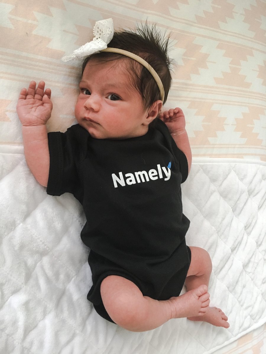 greeves's tweet photo. Georgia loves the @NamelyHR gear she received in the mail today! https://t.co/tf77yqp3wA