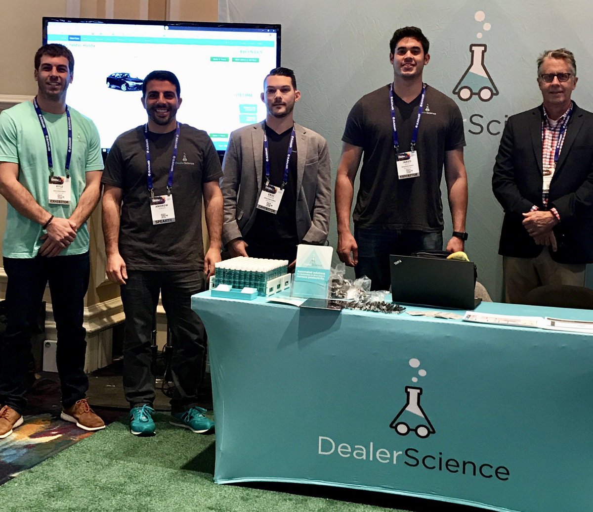DealerScience's tweet photo. The DealerSquad at @DigitalDealer is ready to meet you! Stop by Booth 1138 and say hi #DD25 https://t.co/CTRhWbEpaX