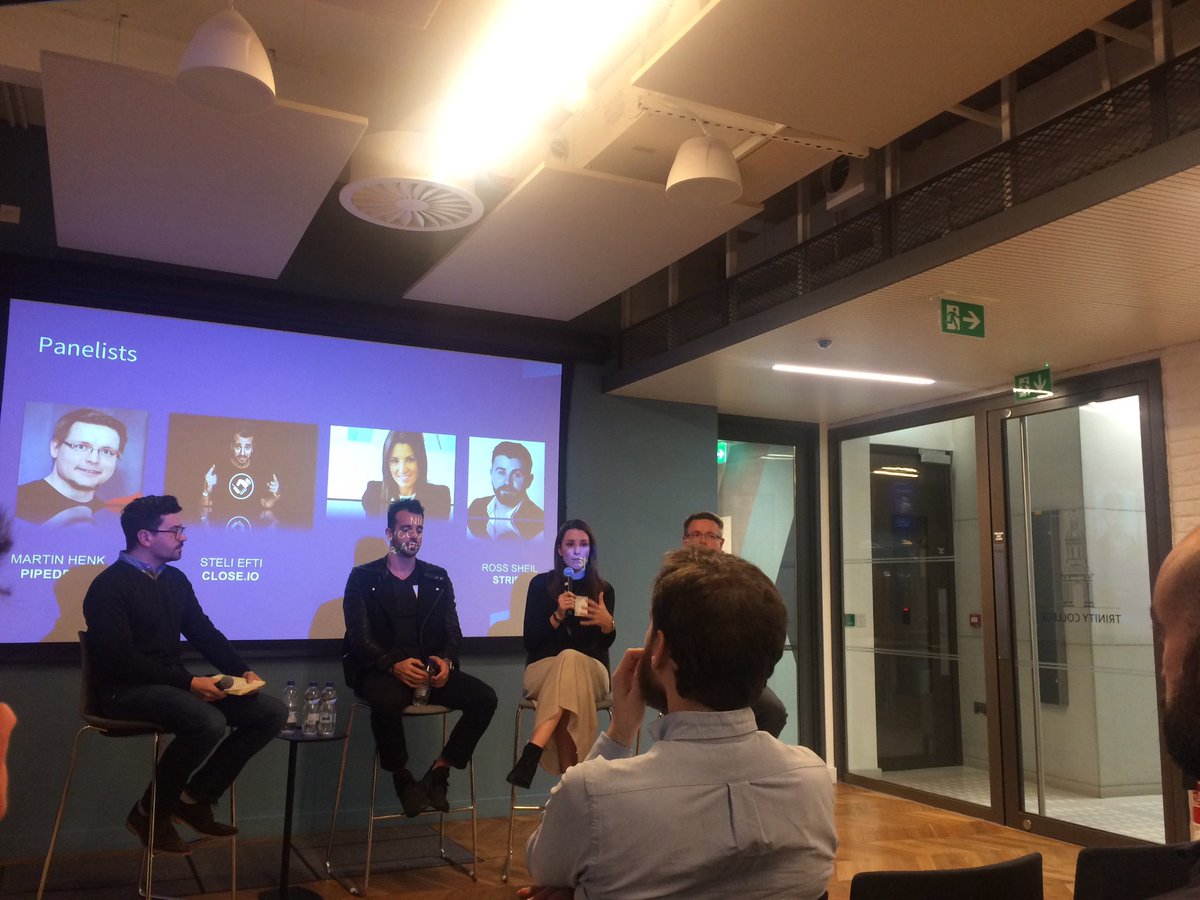 MoltenVentures's tweet photo. "The quickest way to kill a European company is to raise $20m & build a sales team to tackle the US, without understanding how to sell to the US." @NikkiMcClaff on stage with @close.io @pipedrive @stripe #saastock18 #saaswisdom https://t.co/iyw02mjdh6