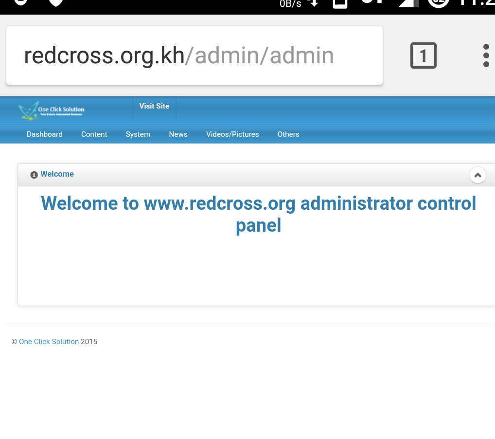 Don't worry 
I never deface you 
Just checking security
I actually love #redcross