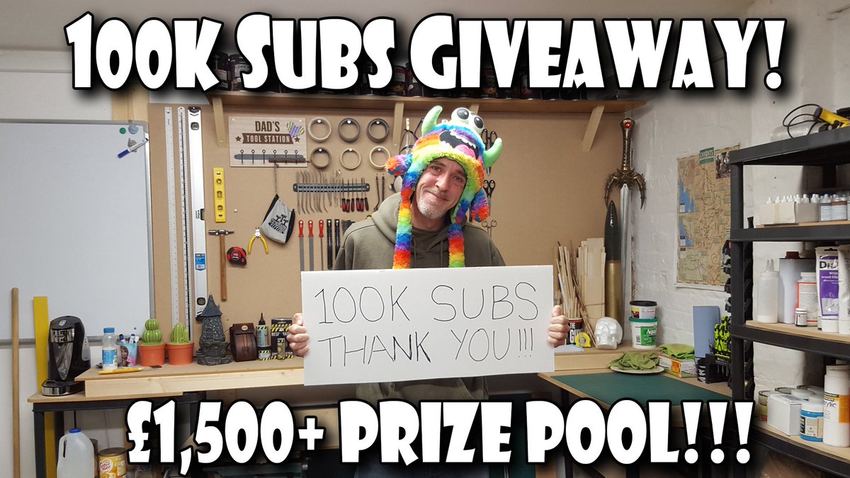 theterraintutor's tweet photo. To celebrate hitting 100k subs on Youtube, I'm doing a massive £1,500 prize pool giveaway! Simply follow me &amp; retweet this tweet and tag me in it to enter on twitter. Check the full rules for legals and more chances to win here - https://t.co/j4YnhmWRr4 #terraintuesday https://t.co/G1R8GOIjQw