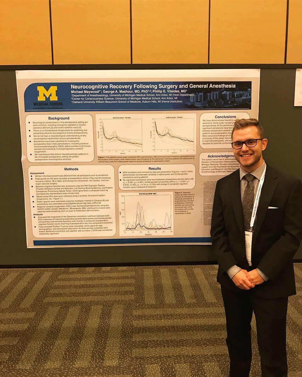 AIG_OUWB's tweet photo. This is Mike Maywood (our secretary) and Andrea Hess (our president) with their research posters that they presented this past weekend at the ASA! https://t.co/MsvVwXsx5q
