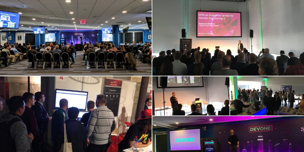 Dynatrace's tweet photo. #Software should never stop working...and neither do we. From #DevOneDetroit to @RedHat_France #RedHatForumFR over to #Perform2018 #Munich - it's been a great day for #Dynatrace around the 🌎! #DynatraceLife https://t.co/Cri3SMXPPq