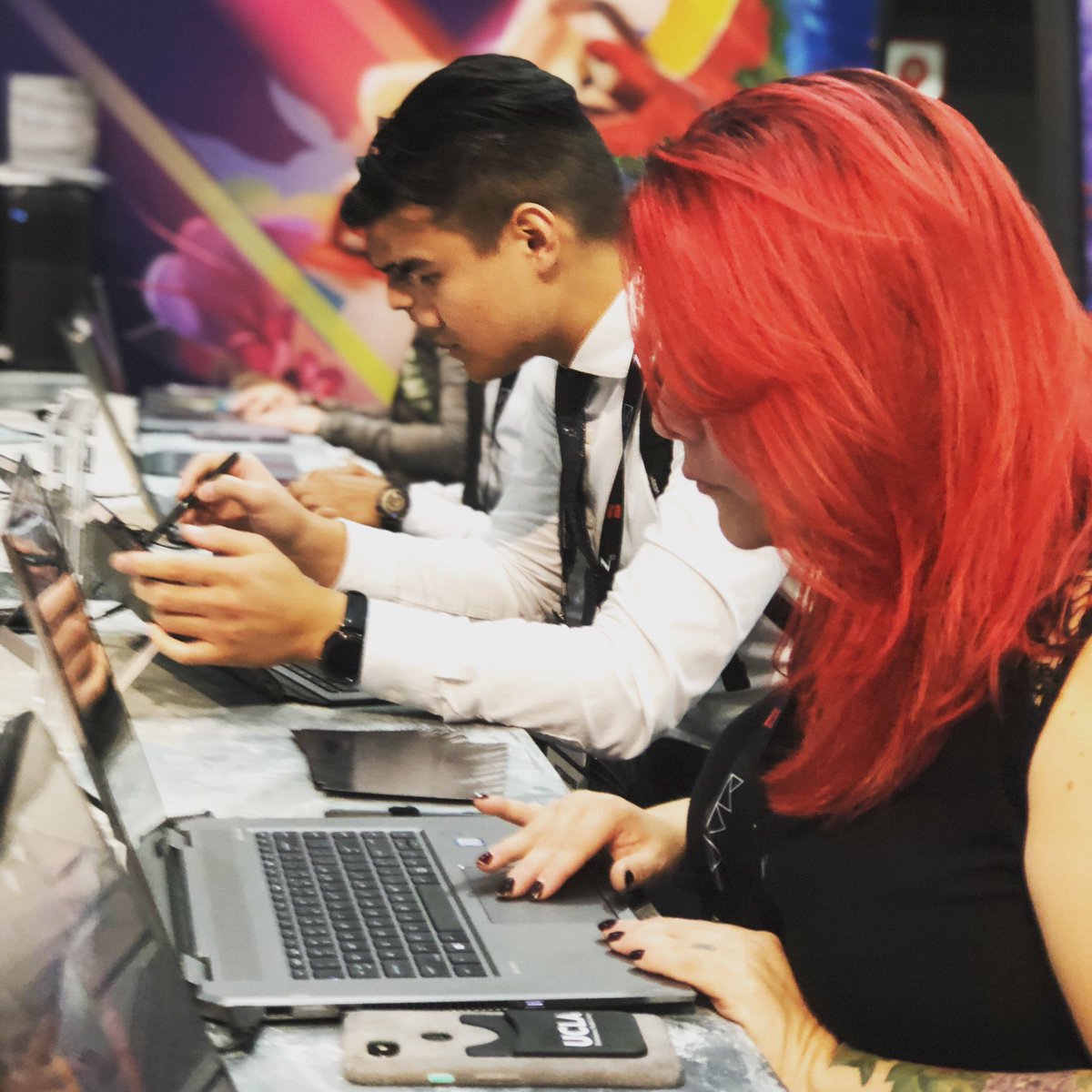 techcatgirl's tweet photo. Great day @adobemax @hp’s #designchallenge #ThePowerOfZ  love how they designed notebooks around how creative professionals work!#reinventthewayyoucreate with new refreshed #zbooks #i9processor #nvidiaquadro #64mb https://t.co/7kkIOGJ9Kr