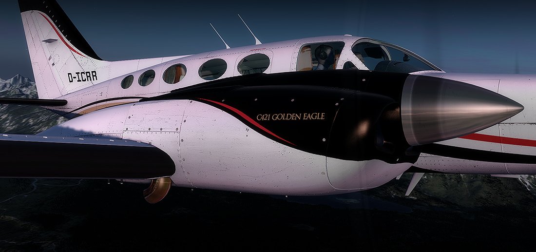 Alabeo_com's tweet photo. NEW VERSION 1.3
ALABEO C421 GOLDEN EAGLE FSX/P3D

- Landing gear warning conditions adjusted.
- FD bars and inop flag adjusted.
- Flight Dynamics improved.
- Minor bugs fixed.

https://t.co/x0JrBQDlW8 https://t.co/w5PBRdwIZ6