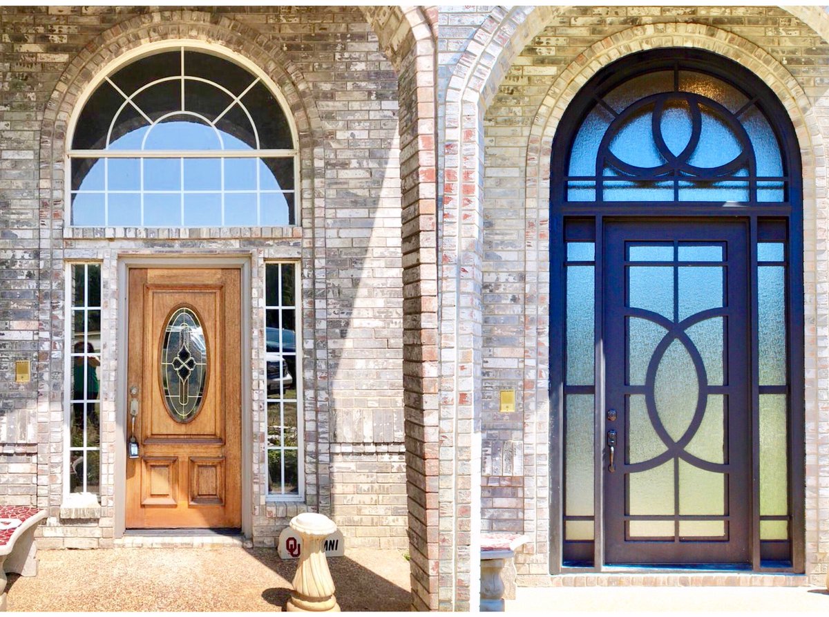 Jsmironworks1's tweet photo. Before & After #wroughtiron #door #custom #black #cleanchic #interiordecor #realestate #modern #architecture #homeinspo #casa #simple #interior #interiordesign #dallas #jsmironworks #local #forsale #simetrical #southlaketexas #fall #beforeandafter #remodel https://t.co/1nXcpeE4Zi