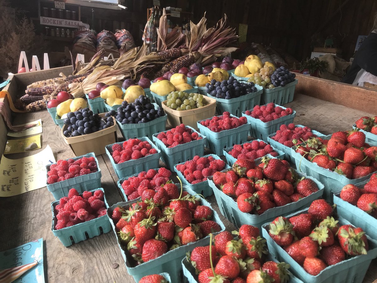 It’s a pivotal week for local produce with snow in the forecast. Fresh ChautAuqua County grown everbearing strawberries, #fall raspberries,&amp; grapes may come to an end soon. See Abers Acres &amp; others Saturday at the #JamestownNY Public Market! <a href="/JRC14701/">JamestownRenaissance</a> #EatRealLocalFood #CHQ #WNY