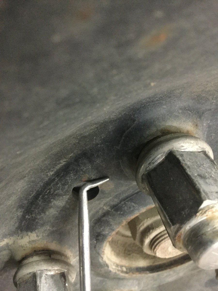 AutomotiveJedi's tweet photo. Please be careful when fitting wheels to your vehicle. This used set was installed by a Client, who then noted a vibration in the vehicle. The center is too small, so the rim is sitting out and is now bent. Scary stuff. Glad the Client made it here without having one fall off. https://t.co/wAfh5JbMb5