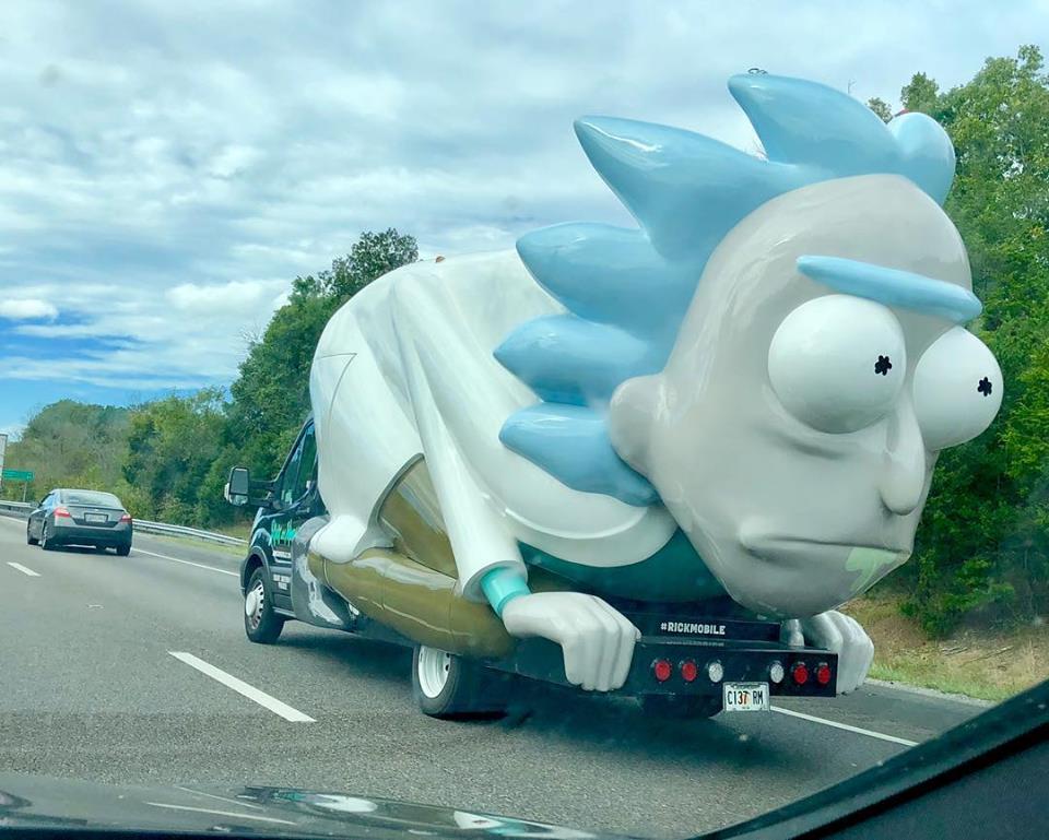Saw this driving down the road today 
 #tvtime
 #pickle
 #watching 
 #ricksanchez
 #time