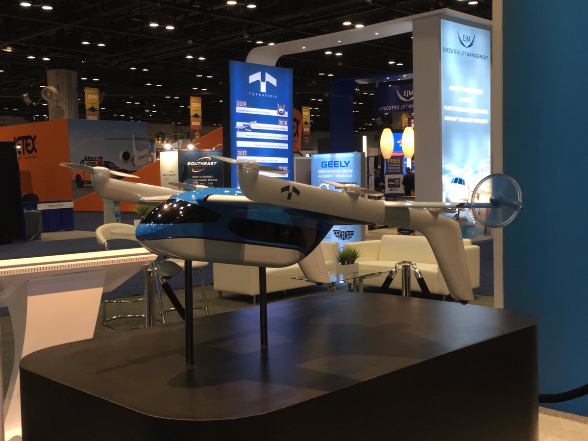 TerrafugiaInc's tweet photo. Are you at #NBAA18? Check out the latest and greatest from #Terrafugia at booth 3134. #eVTOL #DrivenToFly #transportation #mobility #aviation #NBAA2018 #future https://t.co/l3Ir547Ilj