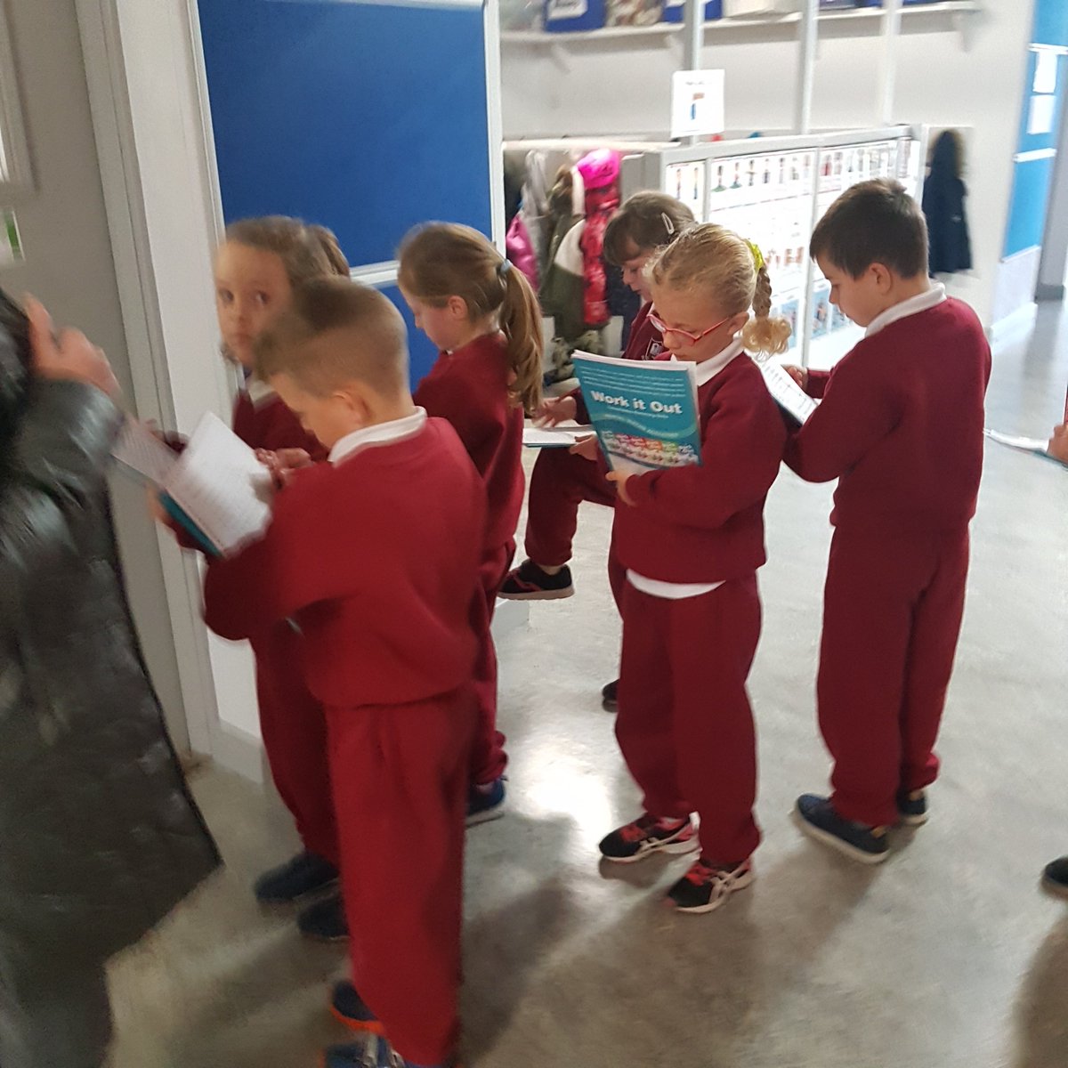 StConaires's tweet photo. A great start to Maths Week here in St. Conaire's! #mathsweek2018 #mathstrails #matasarang #readysetgo https://t.co/Fo8wRTEox7