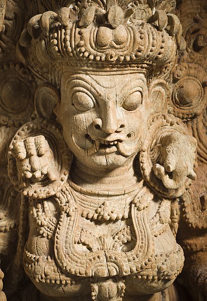  #Devi  #Goddess  #Kali  #Kerala, 17th century #Sculpture #Jackwood with traces of paint at  #LosAngeles  #County  #Museum of  #Art  @LACMA ? http://collections.lacma.org/sites/default/files/remote_images/piction/ma-17272081-O3.jpgc: wikiintricate  #carving  #jewellery  #Ornamentshappy  #Navratri