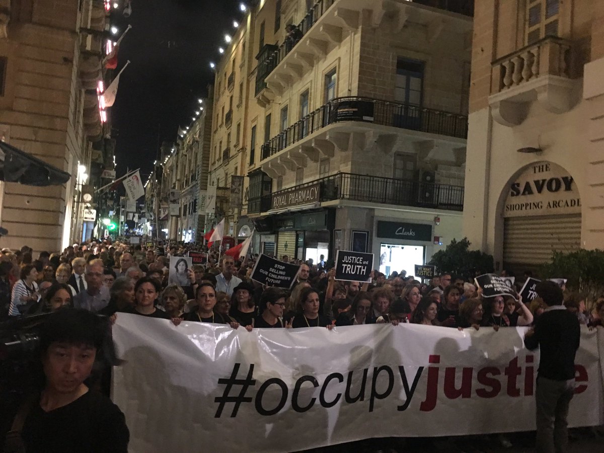 Impressive pictures from Valletta! #DaphneCaruanaGalizia #noimpunity
