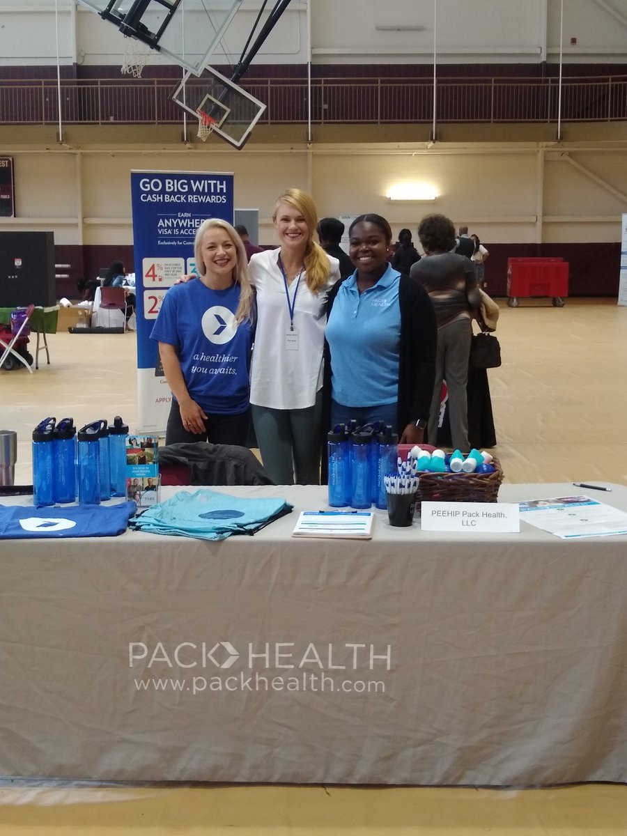 Pack_Health's tweet photo. Our #immunology team is at @aamuedu today at their human resources fair! #GoTeam #PackHealth https://t.co/7GPaazdms3