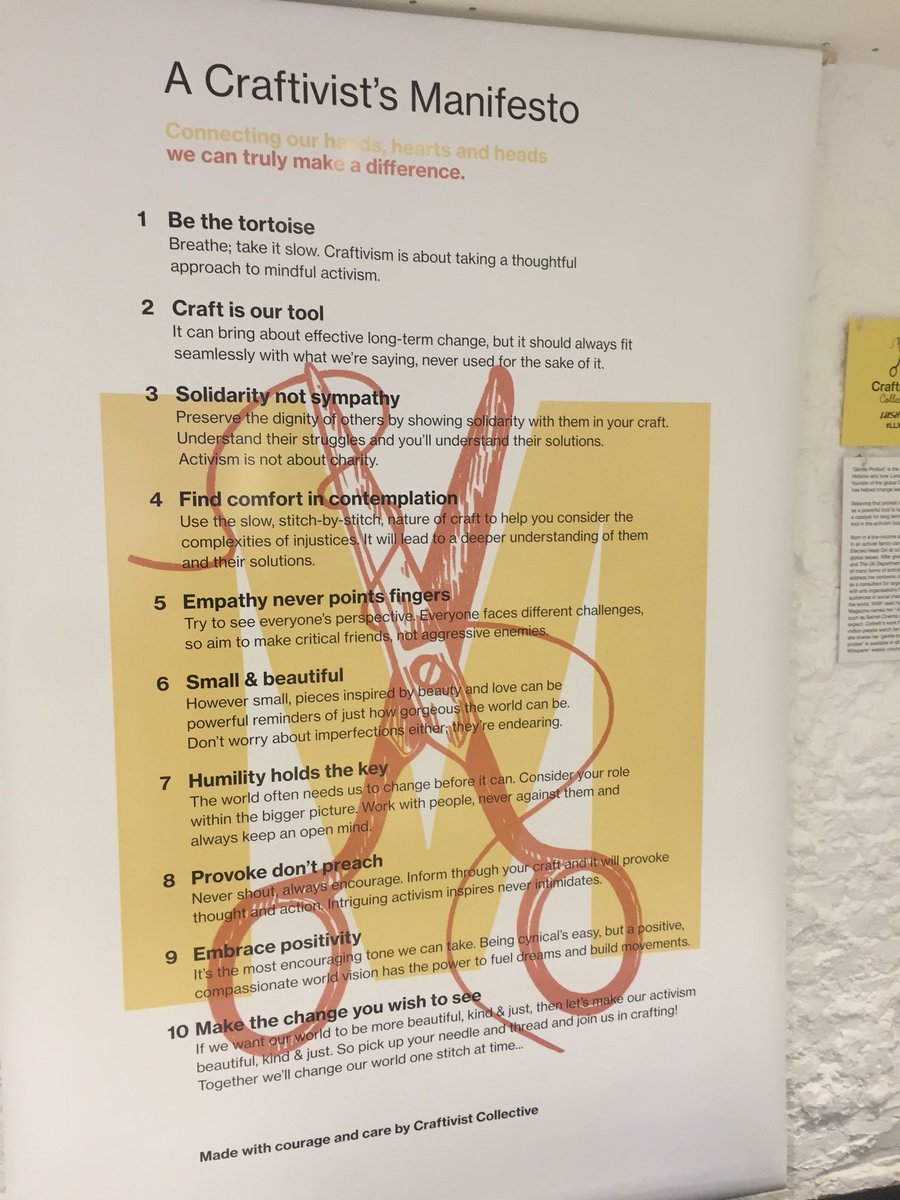 Priyanka_210's tweet photo. Loads of stuff for charity #campaigners to learn from #craftivism - such an interesting way to engage supporters. Great exhibition & panel discussion @LushLifeEN HQ hearing about hand-stitched hankies to MPs & handmade origami birds to change policy👌@Craftivists https://t.co/0zS7PXNKZy