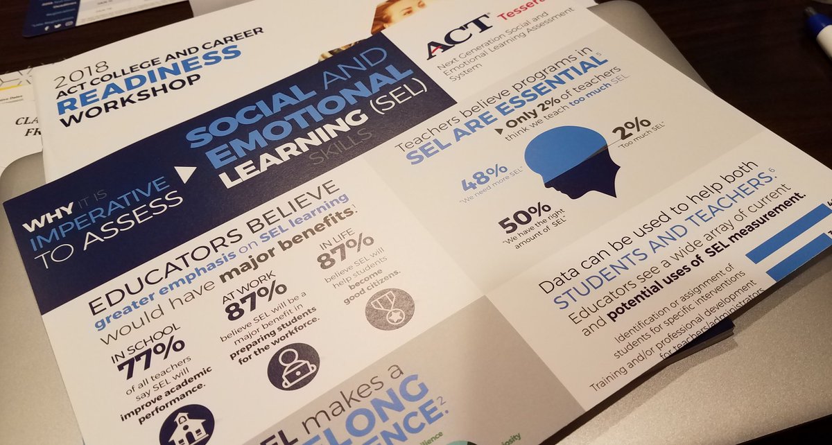 ChelseaSBaldwin's tweet photo. I love that ACT is drawing attention to the importance of social and emotional intelligence! #actccrw https://t.co/hsvYRtRRNe