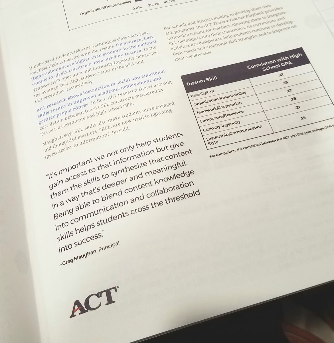 ChelseaSBaldwin's tweet photo. I love that ACT is drawing attention to the importance of social and emotional intelligence! #actccrw https://t.co/hsvYRtRRNe