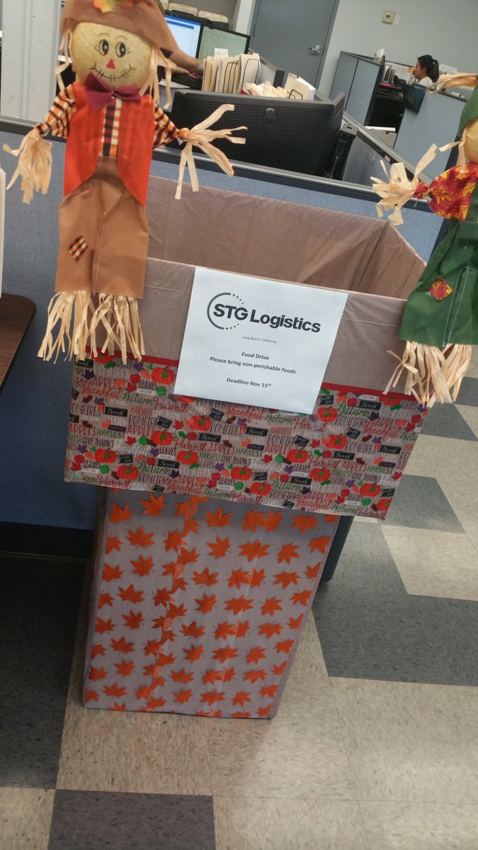 STGLogisticsLGB's tweet photo. @STGLogisticsCar station is all set up for our food drive. π ππ¦ π½ππ #STGStrong #TeamWork #ThanksgivingFoodDrive https://t.co/CFcaWVYMnJ