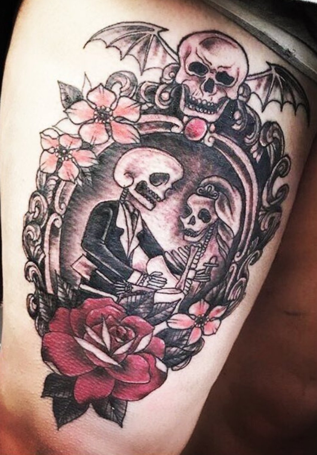 Carolyn Chinery on Twitter: "@DownloadFest @TheOfficialA7X My daughter designed her own Little Piece of Heaven thigh piece for her first tattoo! https://t.co/9zi7jETJvD" / X