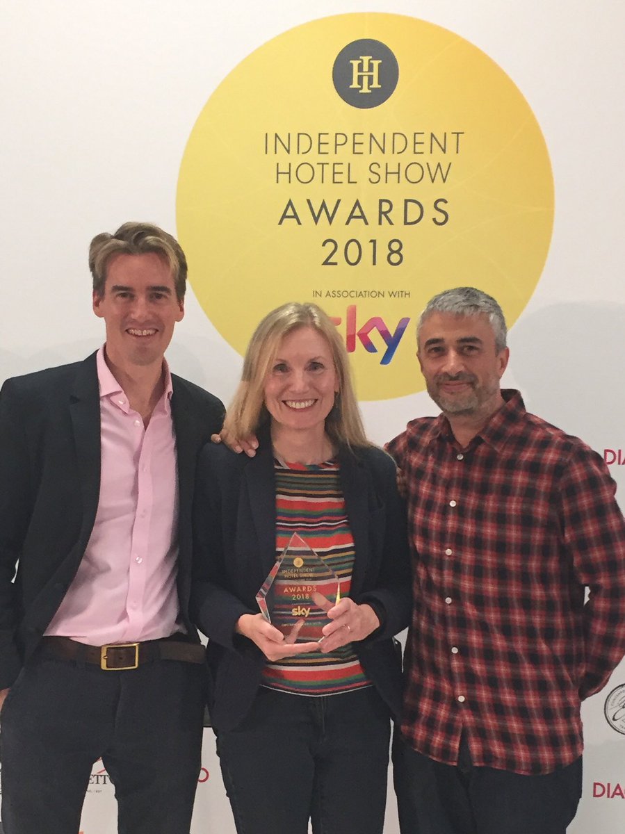 anotherplace_uk's tweet photo. We are delighted, surprised and excited to join the Independent Hotel Show hall of fame as this years Outstanding New Hotel @IndHotelShow #IHS18 Congratulations to all those nominated and @adamrowledge who won Independent Hotelier. Thank you to everyone who voted. https://t.co/Sg7M80QyFg