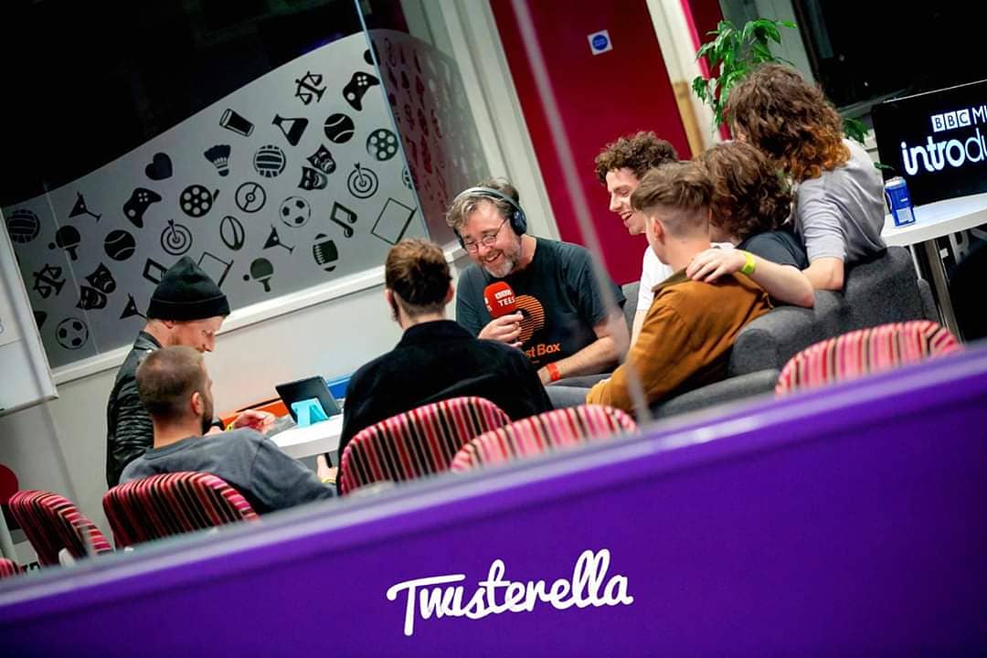 A great experience at @twisterellafestival on saturday and a naughty <a href="/bbcteesintro/">BBC Music Introducing On Radio Tees</a> interview with the <a href="/wearellovers/">Llovers</a> boys and <a href="/joey_avalanche/">Joe Bell</a> from @avalancheparty 
What a day
📸 Lauren Close