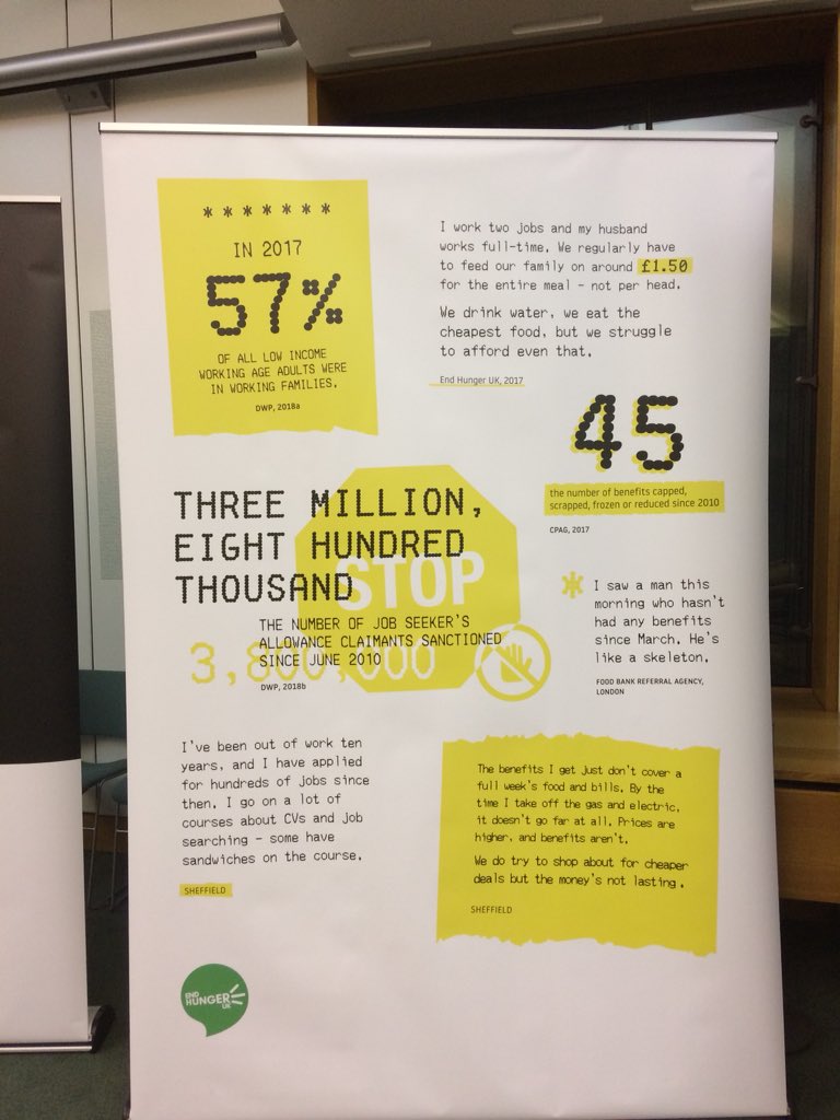 CPAGUK's tweet photo. ‘Prices are higher, and benefits aren’t. We do try to shop about for cheaper deals but the money’s not lasting.’ - powerful stories and statistics from the @EndHunger_UK exhibition https://t.co/wgQUOW4LXg