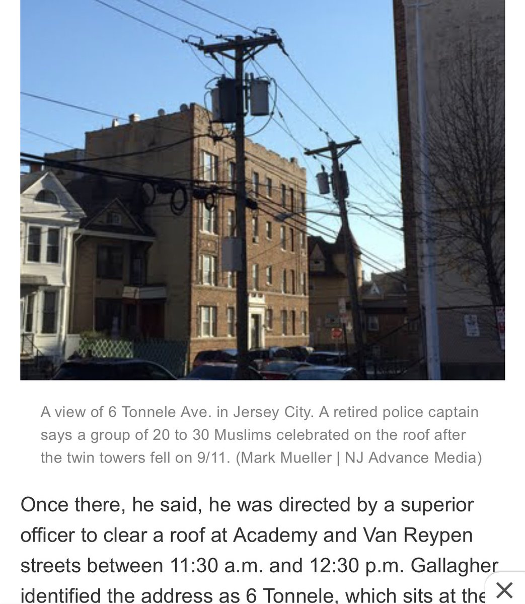 WHOARemember how Trump claimed he saw Muslims celebrating on a roofOddly, one of the men arrested that lived at that building, 6 Tonnele Ave, UNTIL 3-4 mo’s ago- worked for the Saudi consulate, which 3-4 mo’s prior bought 45th floor of Trump Tower for govt officials 