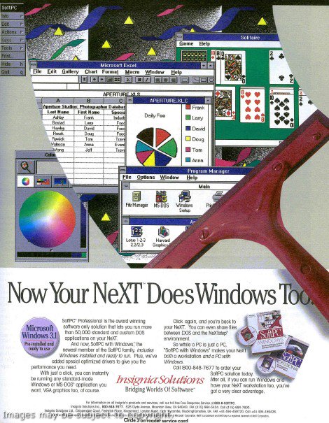 DemosceneRetro's tweet image. #RetroComputers #NeXTComputer #WeekNeXT Advertisement Software #Windows