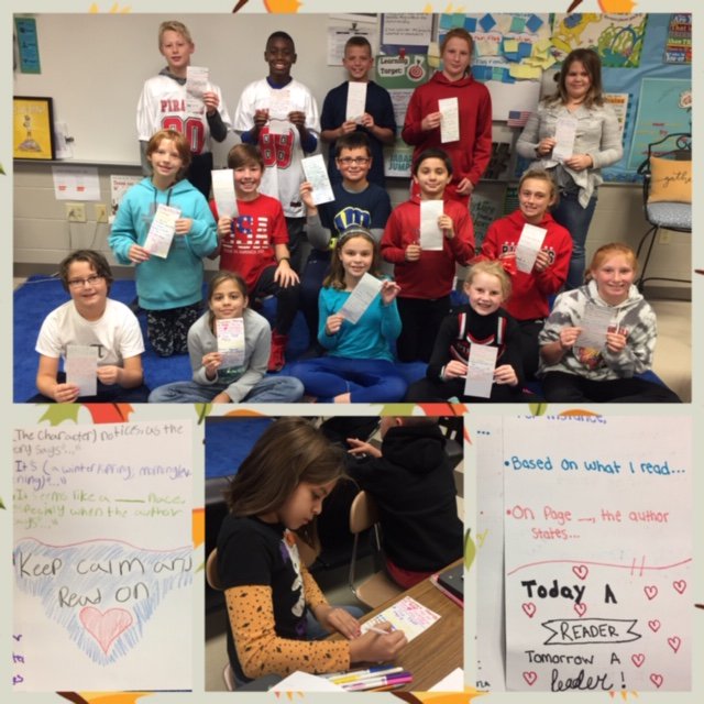 Readers creating DIY bookmarks to support evidence and analysis work.  #TCRWP #DIYLiteracy @teachkate @MaggieBRoberts