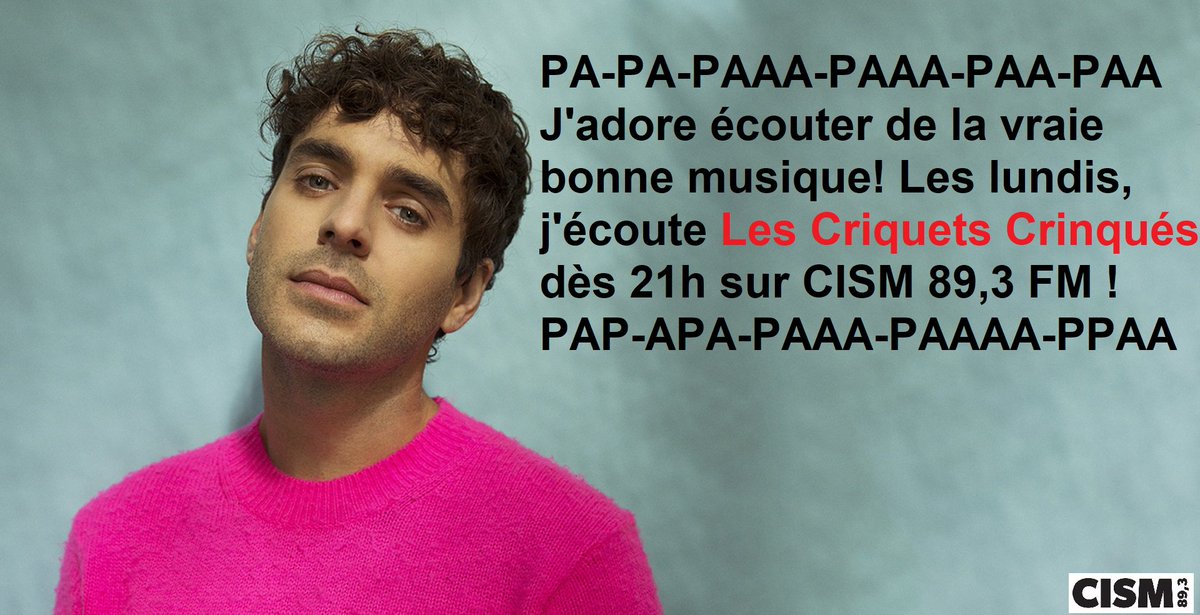 JeffBugz's tweet photo. Écoute ton #Podcast des Criquets Crinqués sur @CISM893  
► https://t.co/w4fnsQNNep https://t.co/m5RWntPhAW