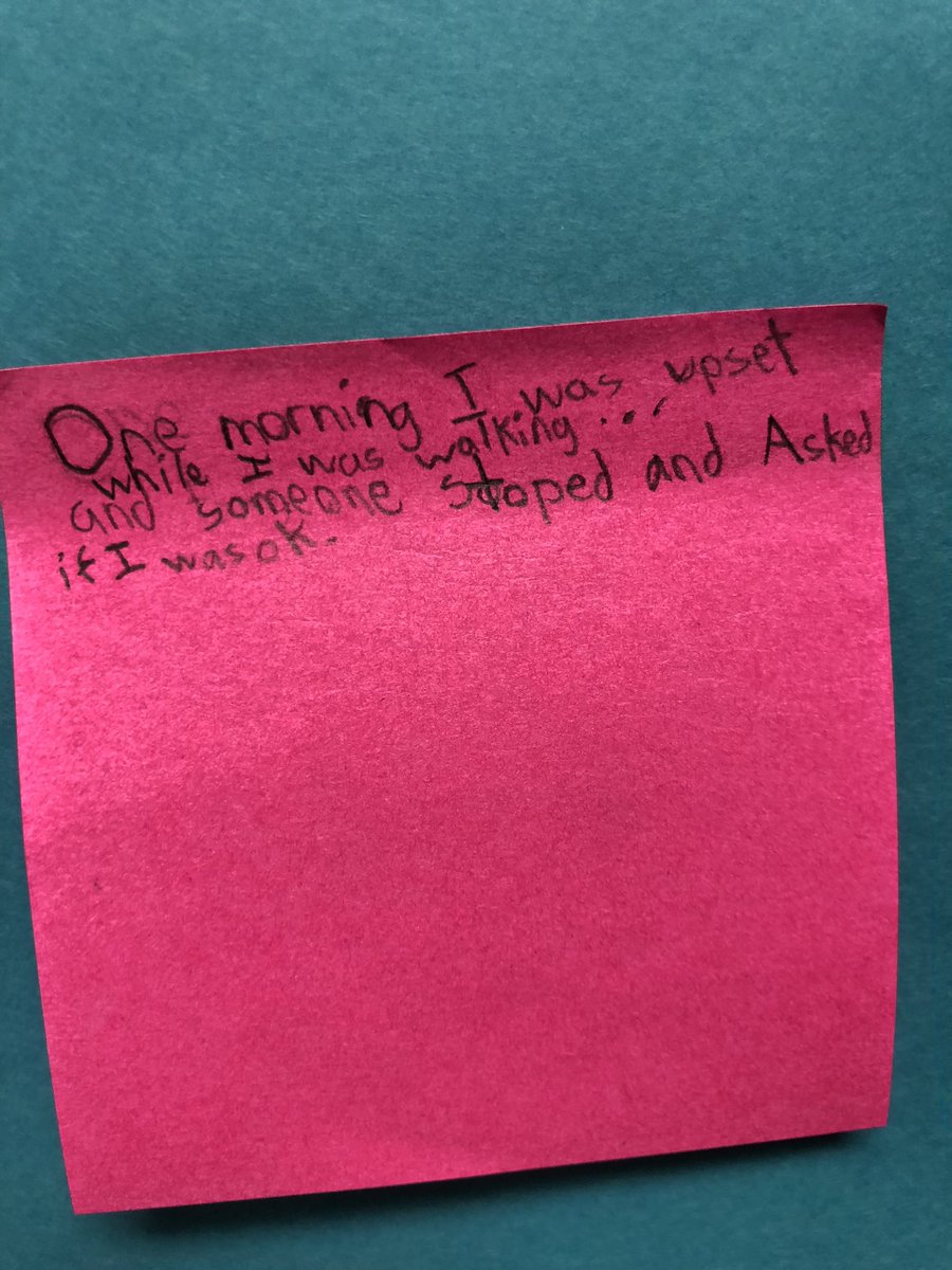 NWilliamsEDU's tweet photo. Start a chain reaction... be kind! Loved this way for students to share instances of kindness with each other in @ms_lee17 class #JESfamily #WeLeadTX #EveryClassEveryWeek https://t.co/1A6pA1PUER