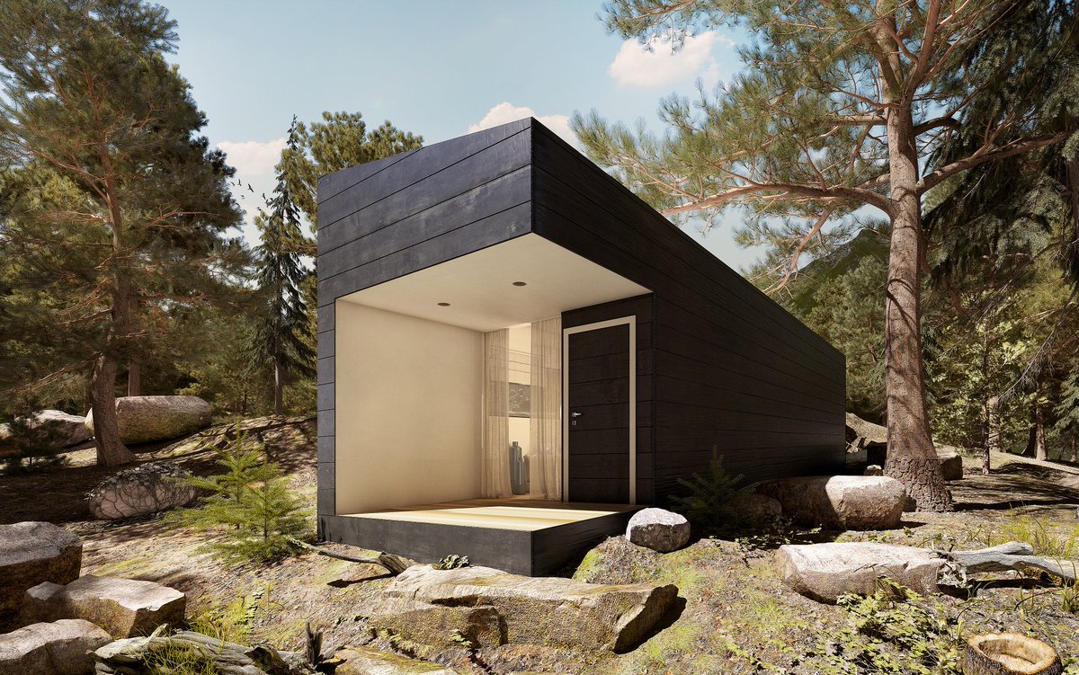 provisualcg's tweet image. #Exterior &amp;amp; #InteriorDesign #3dRendering of a tiny house for @parvushouse 
Designed by #OT9Design
Renderings by @provisualcg