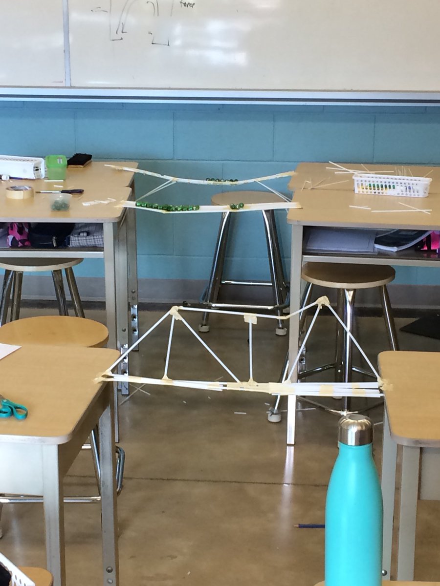 msfbosse's tweet photo. Building Straw Bridges #forces #STEMchallengeday https://t.co/smpQxaKbGJ