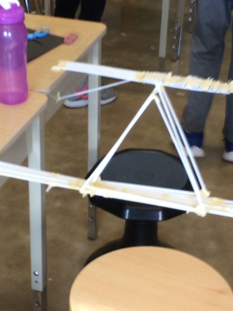 msfbosse's tweet photo. Building Straw Bridges #forces #STEMchallengeday https://t.co/smpQxaKbGJ