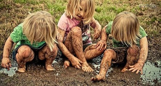 earlyplay's tweet photo. I don’t know about you, but when I was a child I liked to make mud pies, walk around barefoot and climb any tree I could find. ~  Alexandra Du Toit https://t.co/ZQu6yIprhS