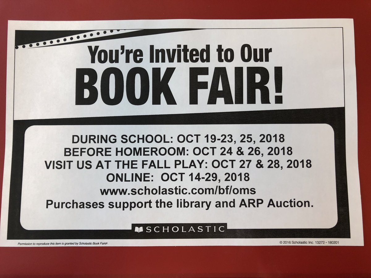 OrefieldMS's tweet photo. Orefield Middle School is having a Book Fair #ParklandPride #omsjags https://t.co/Xg5mmOyk47